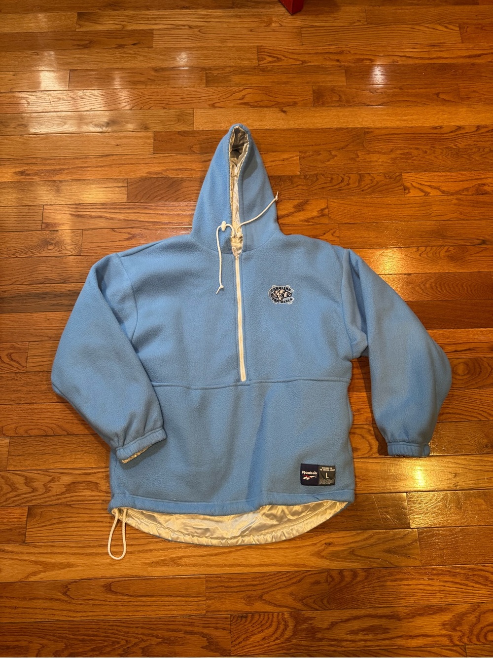Vintage Reebok UNC Tar Heels Reversible Hooded Jacket Size L college